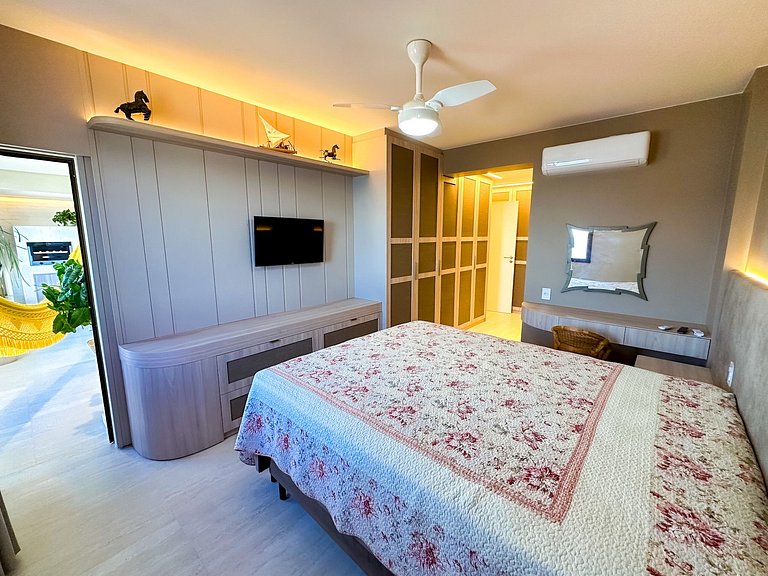 Frente Mar 3 Suítes + 2 Vagas | Monte Olympos