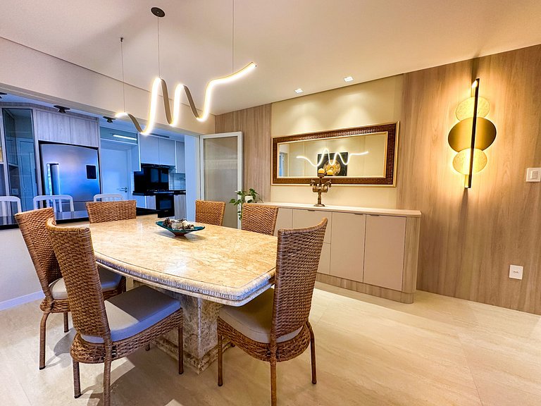 Frente Mar 3 Suítes + 2 Vagas | Monte Olympos