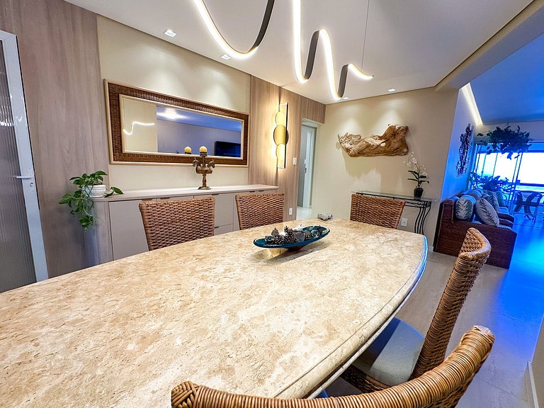 Frente Mar 3 Suítes + 2 Vagas | Monte Olympos