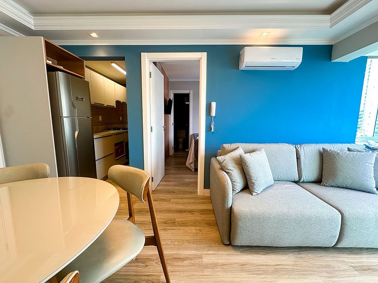 Apto 1 Quarto – Frente e Vista Mar – Barra Norte